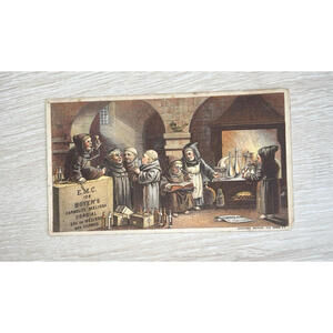 BOYER'S Carmelite Melissa Cordial - French Richards & Co - Victorian Trade Card